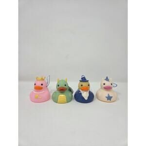 Crown, Dragon, Wizard, Unicorn Rubber Ducks Set of 4